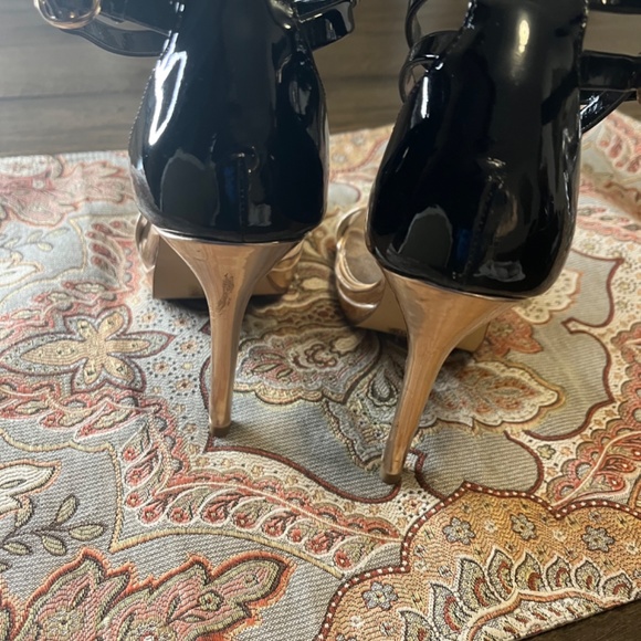 New Black /3Tone colors Roségold and beige Patent heels size 7 - Picture 4 of 7